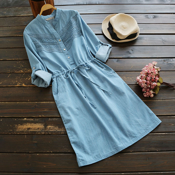 Váy Nữ Denim Linen Thời Trang
