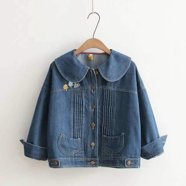 Áo Khoác jean Nữ Cổ Bèo