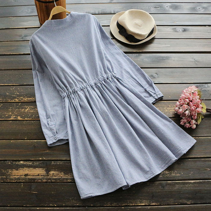 Váy Nữ Linen Thêu Thời Trang