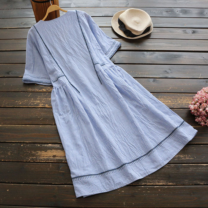 Váy Nữ Linen Thêu Cao Cấp