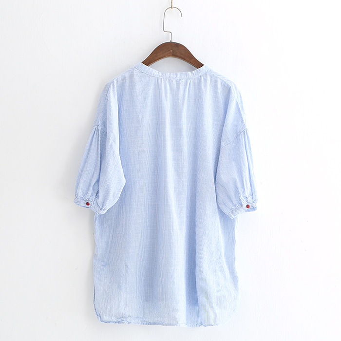 Áo Sơ Mi Nữ Linen Hình Mèo