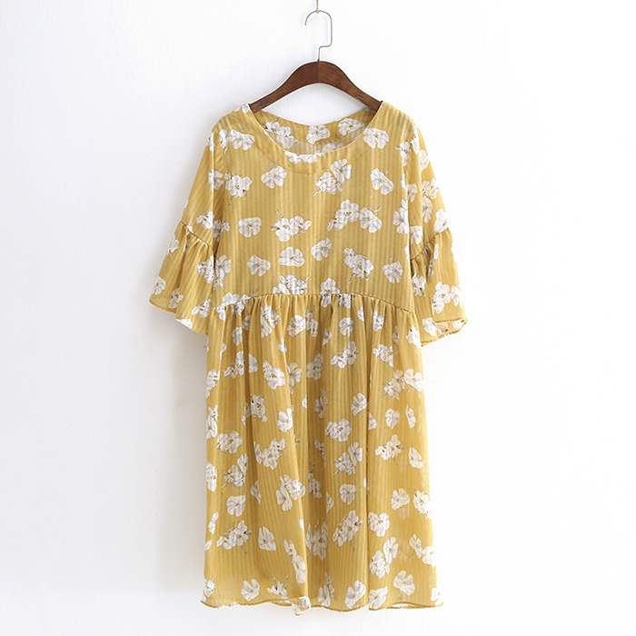 Váy Hoa Nữ Linen Thời Trang