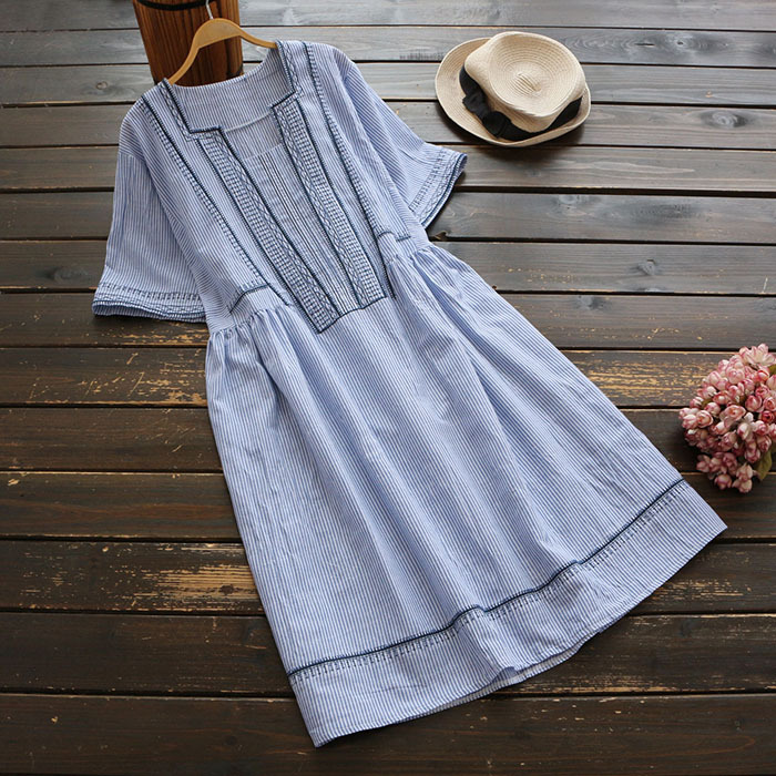 Váy Nữ Linen Thêu Cao Cấp