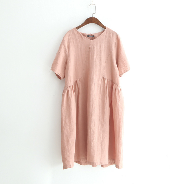 Váy Nữ Linen Phong Cách Nhật Bản