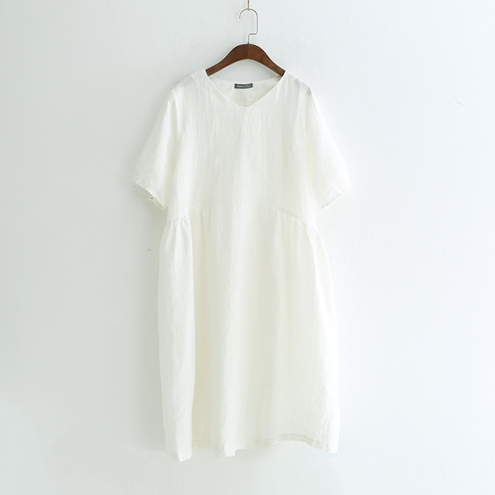 Váy Nữ Linen Phong Cách Nhật Bản