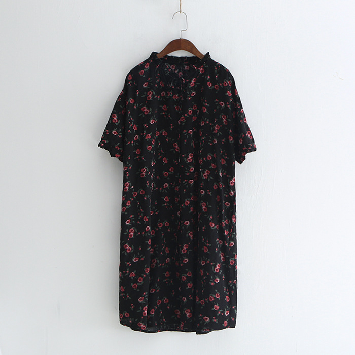 Váy Hoa Linen Thời Trang