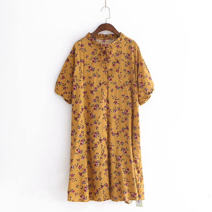 Váy Hoa Linen Thời Trang