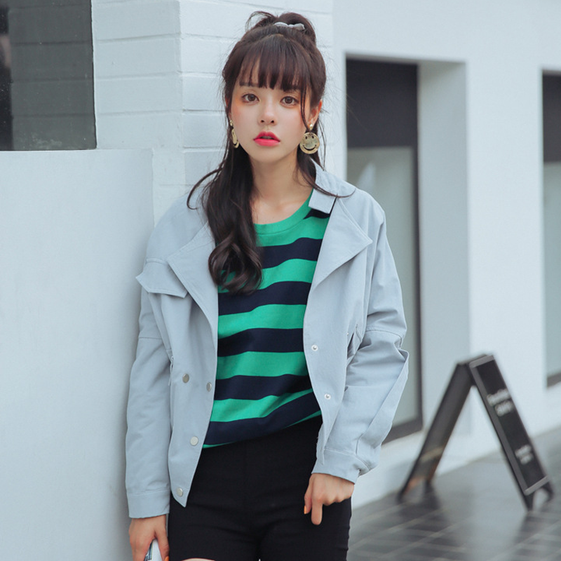 Áo Khoác kaki Nữ Hàn Quốc 2017