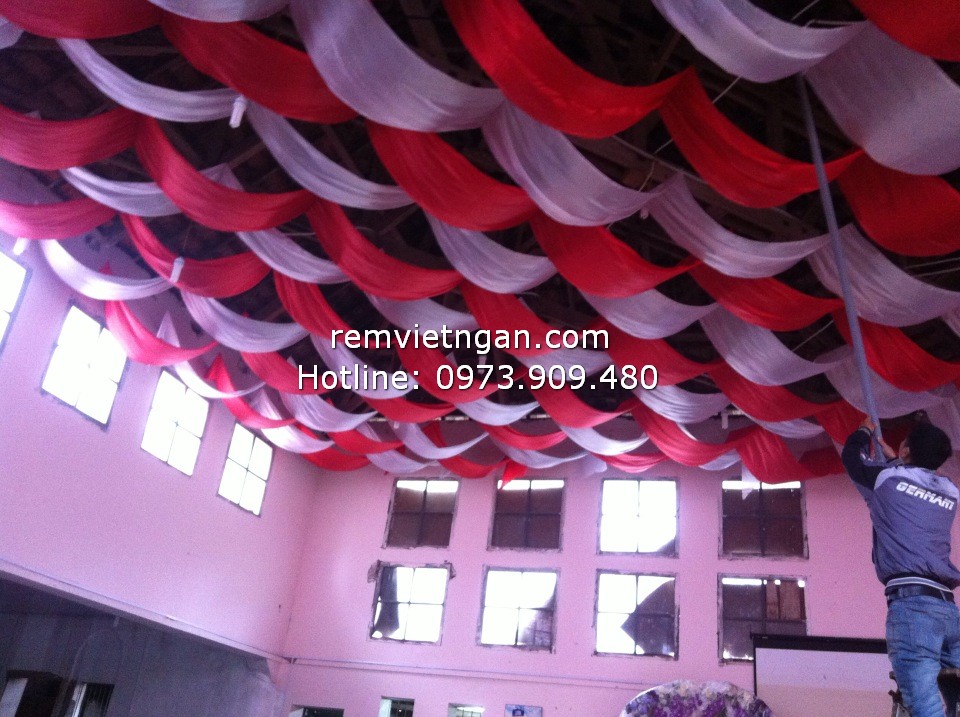 Rèm trần nhà hàng tiệc cưới Cổ Nhuế