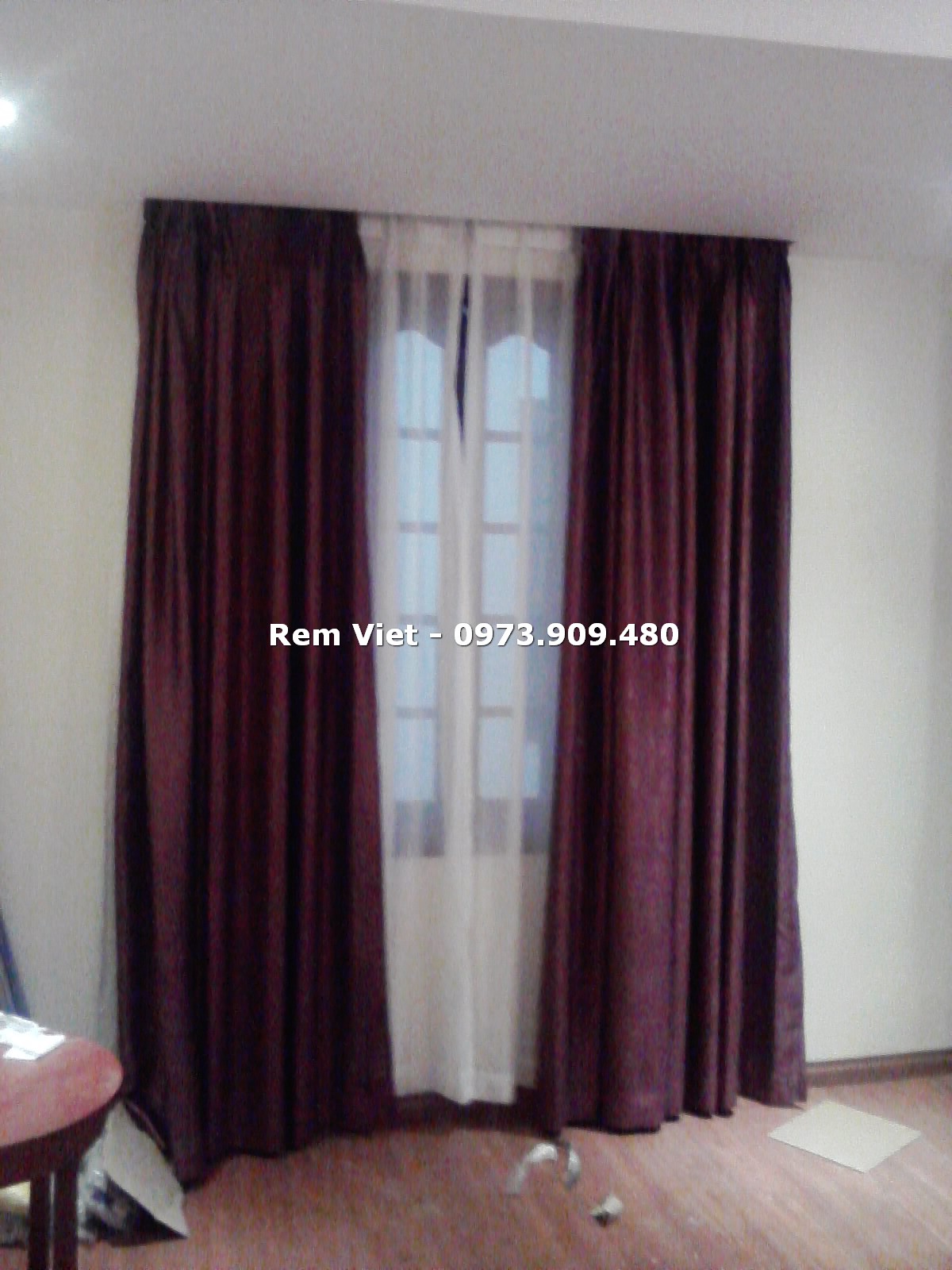 Rèm vải cản nắng 2 lớp