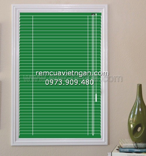 Rèm sáo nhôm xanh cổ vịt