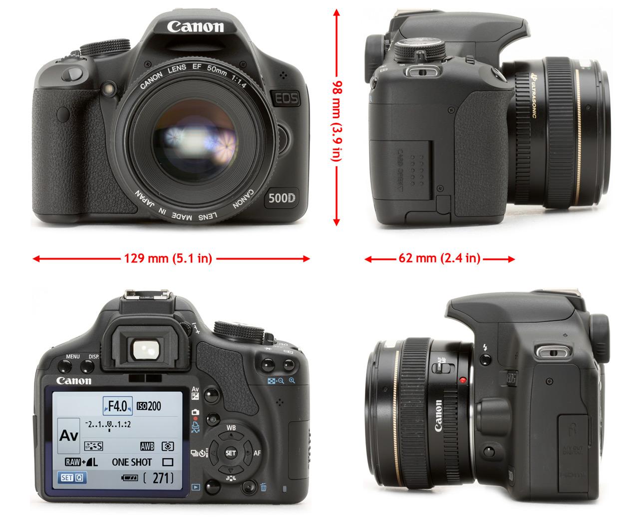 Canon EOS Kiss X3 / 500D len kit 18-55mm IS