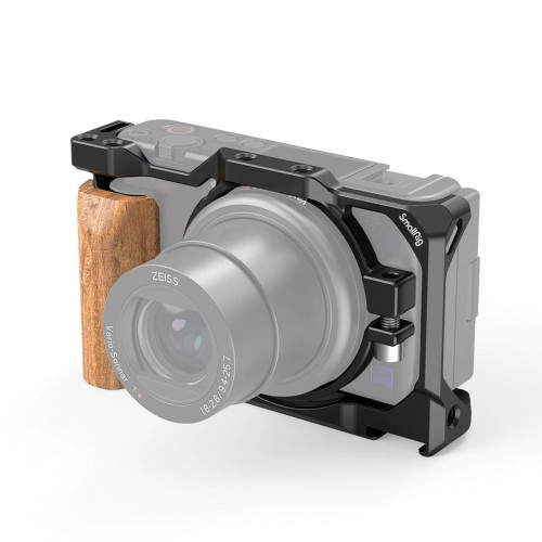 SmallRig 2937 Cage with Wooden Handgrip for Sony ZV1