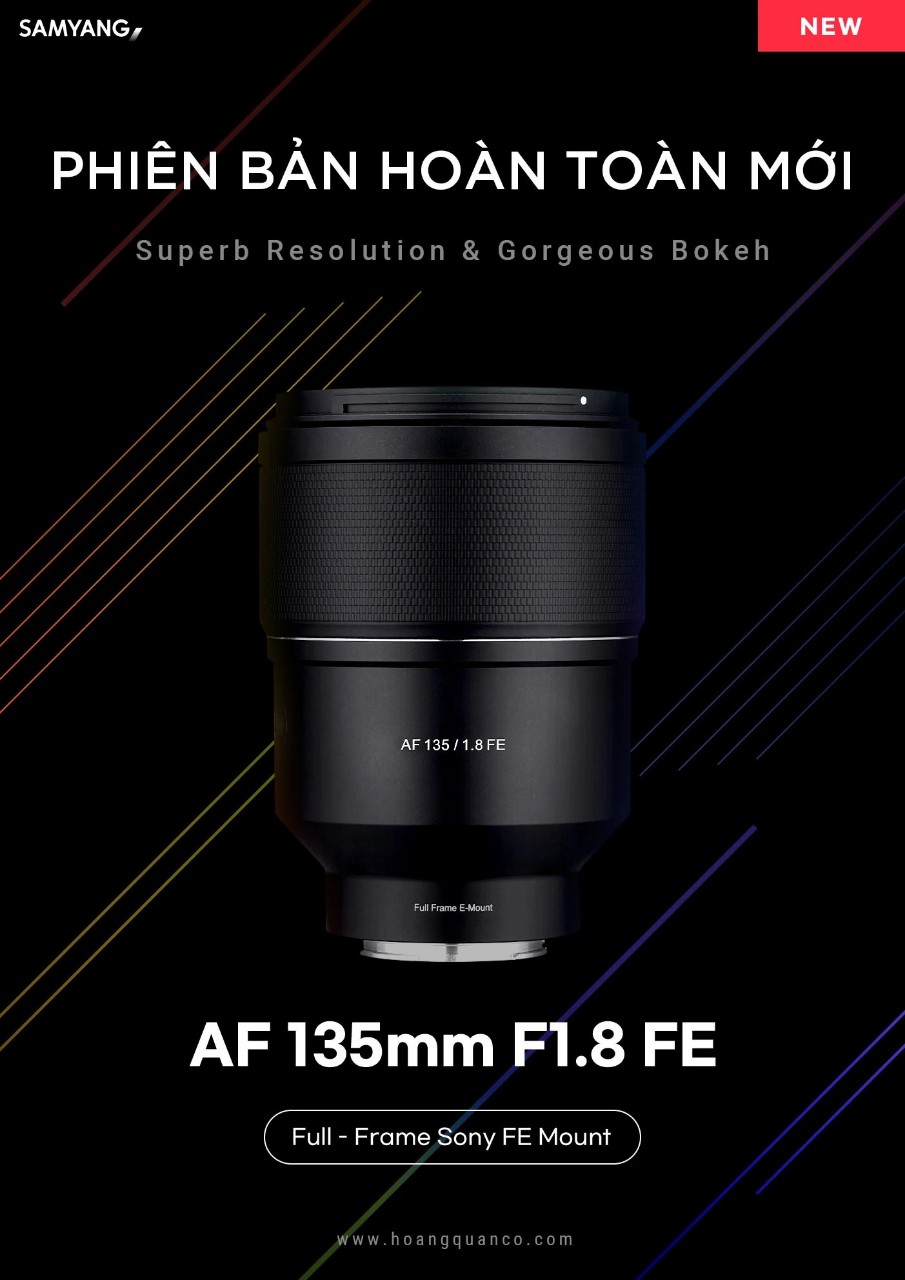 Ống kính Samyang AF 135mm f/1.8 FE | Chính hãng