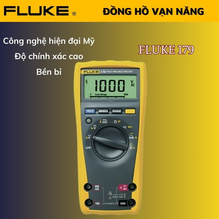 Đồng hồ vạn năng hiệu dụng thực Fluke 179