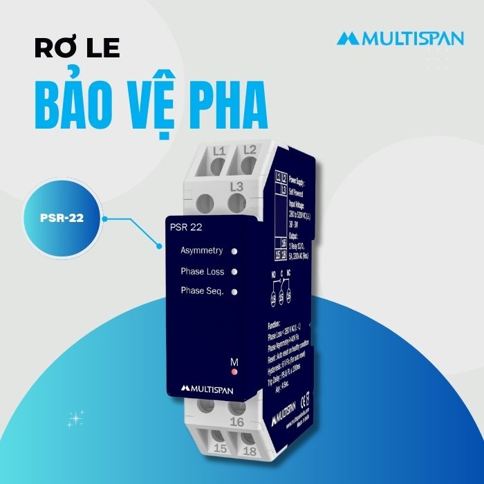 Rơ le bảo vệ pha PSR-22 Multispan