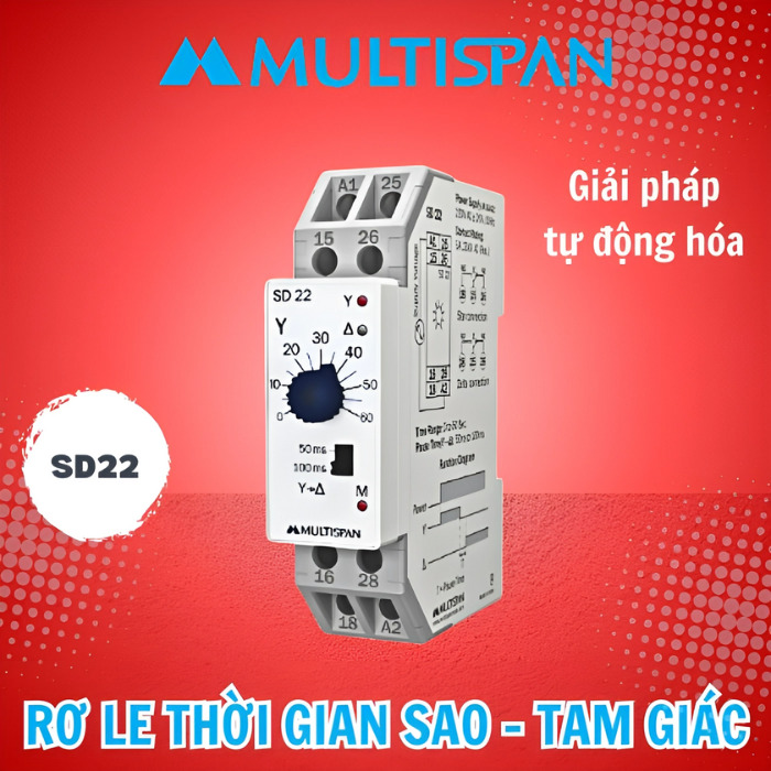 Rơ Le Thời Gian Multispan Sao - Tam Giác SD - 22