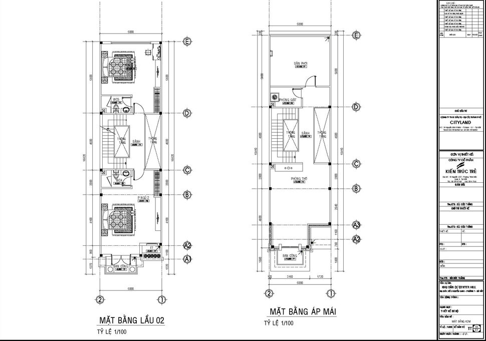 Mẫu K2M (100m2)