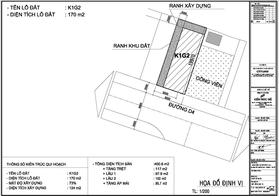 Mẫu K1G2 (170m2)