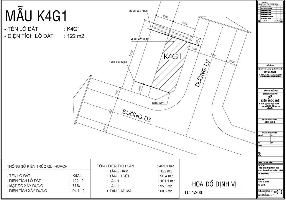 Mẫu K4G1 (122m2)