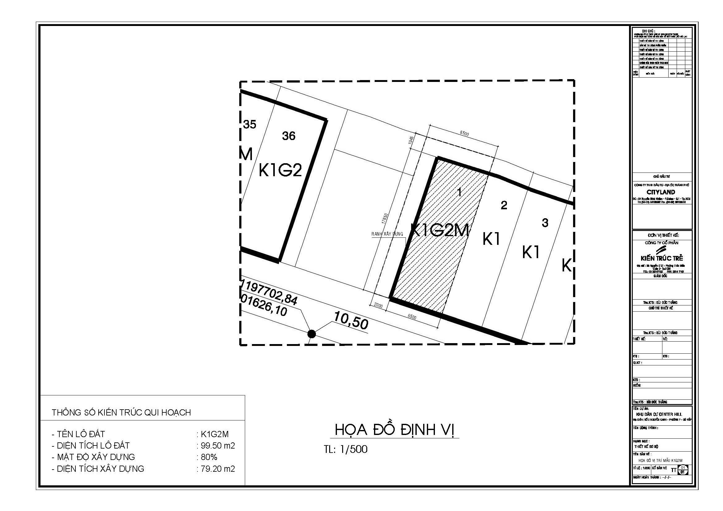 Mẫu K1G2M (99.50m2)