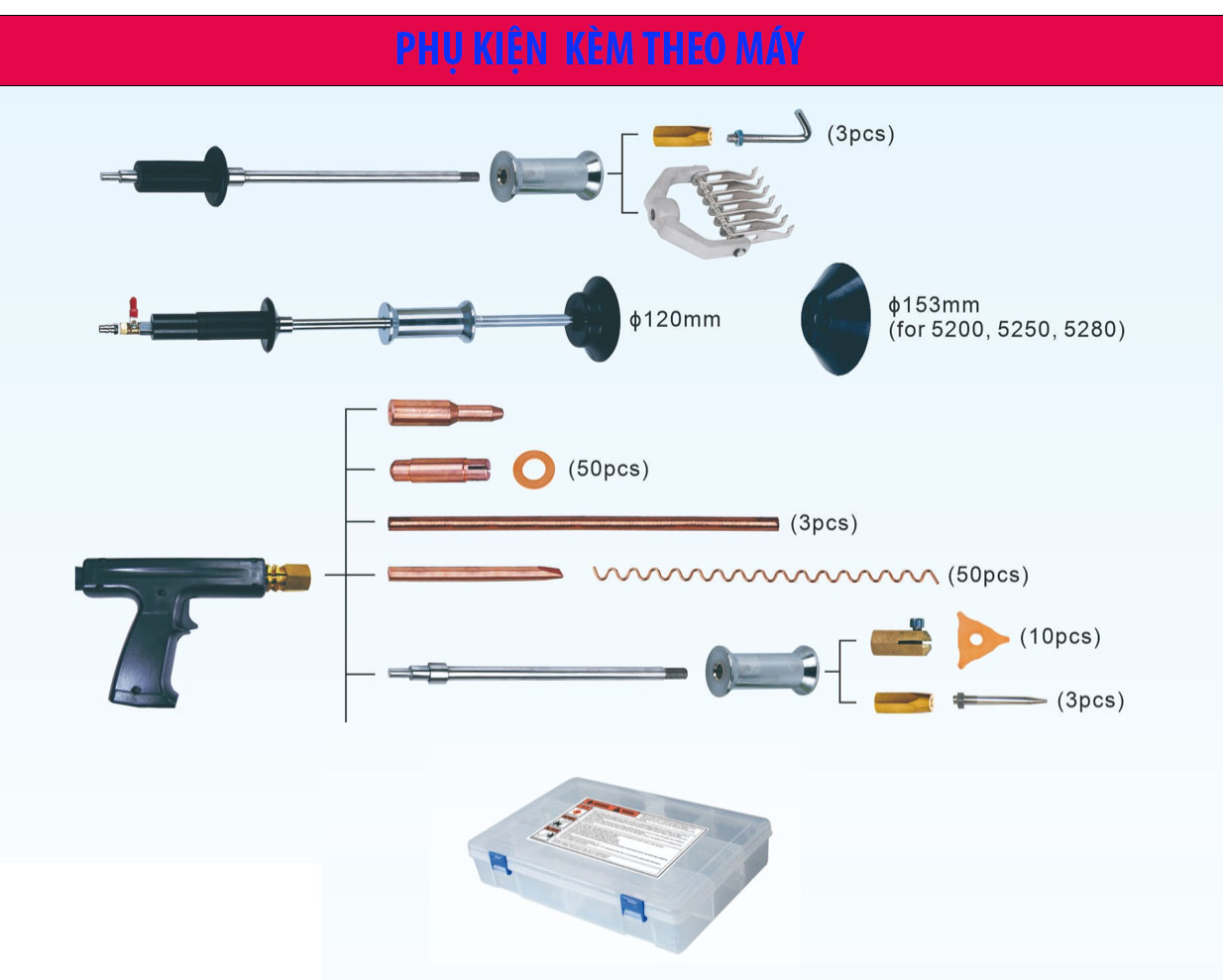 Máy hàn rút tôn sửa chữa thân vỏ xe ô tô Solary 5200
