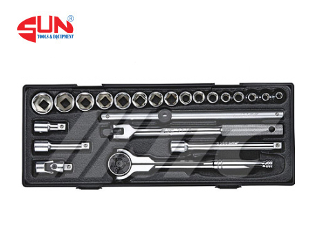 Bộ Tuýp, Khúc Nối Và Cần Xiết 3/8'' 23 Chi Tiết JTC K3233