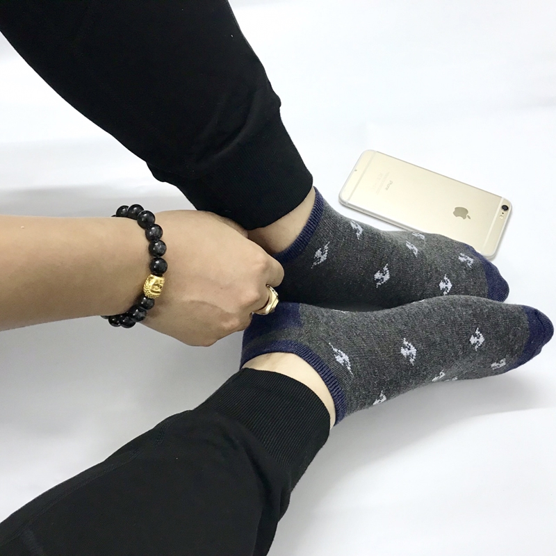 Tất cổ ngắn low cut họa tiết