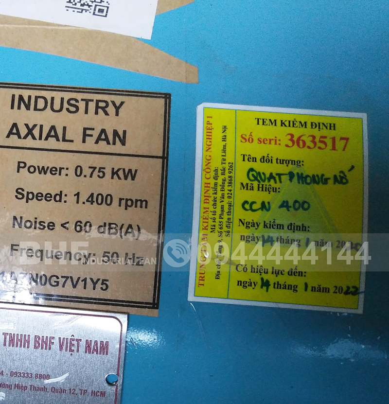 Quạt chống cháy nổ