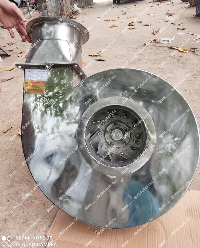 Quạt ly tâm inox 304 hút hơi nóng nhiệt độ cao