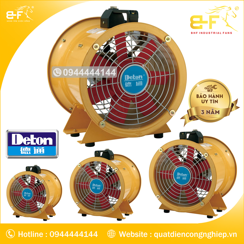 Quạt Hút Xách Tay Deton DVT