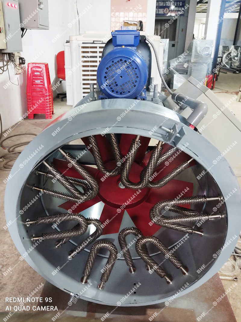 Quạt Sấy Khô Sản Phẩm Bằng Điện Trở 12KW