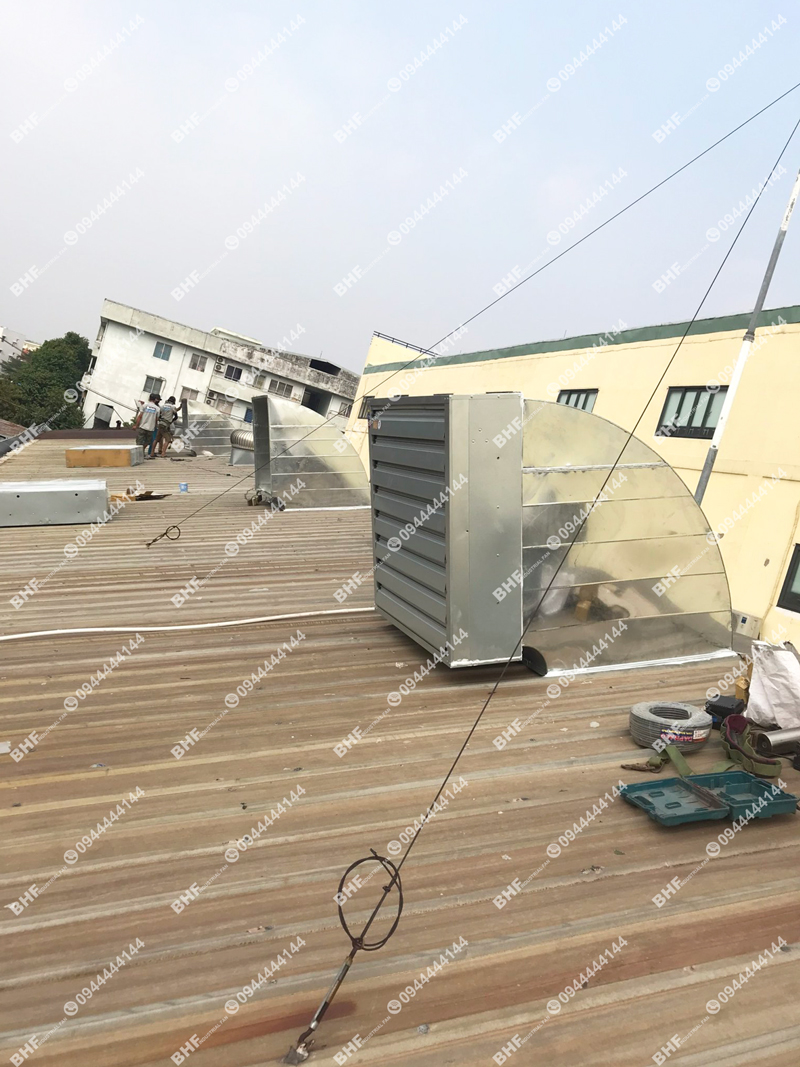 Công ty BHF Việt Nam nhận khảo sát, thi công và lắp đặt quạt thông gió mái nhà xưởng trên toàn quốc