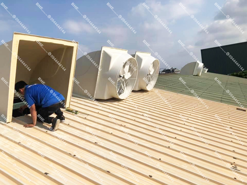 Quạt Hút Công Nghiệp Lắp Mái Nhà