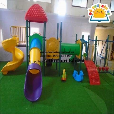 Nhà chơi liên hoàn 3 khối thể chất con lắc