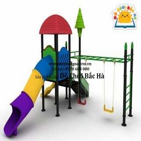 Nhà chơi liên hoàn 3 khối
