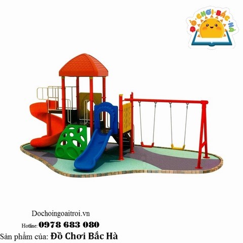 Cầu trượt liên hoàn 2 khối