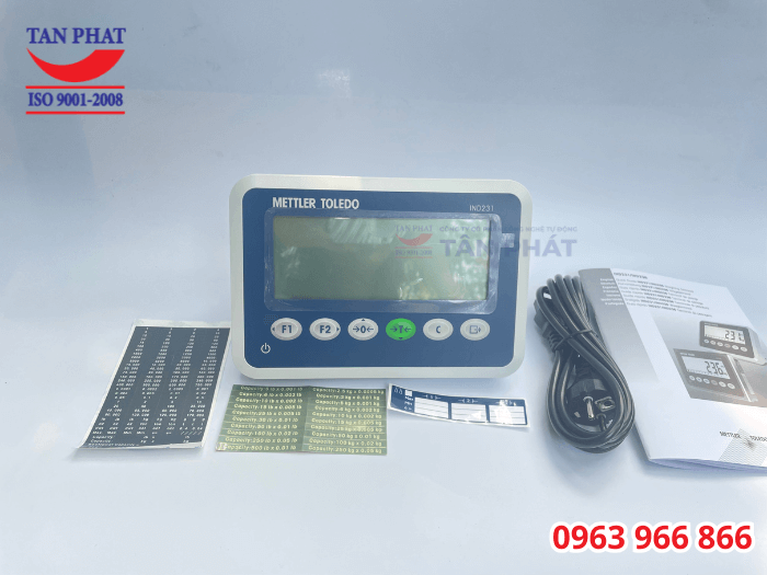 IND231 Mettler Toledo được nhập khẩu và cung cấp chính hãng ra thị trường với đầy đủ phụ kiện đi kèm