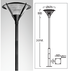 Đèn Led sân vườn cảnh quan L&E PTP 510