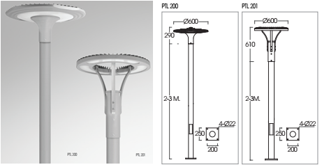 Đèn Led  sân vườn L&E