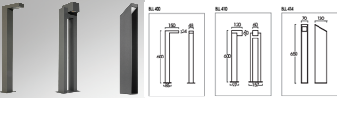 ĐÈN LED SÂN VƯỜN BLL 400/ BLL 410/BLL 414 5W