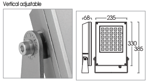 Đèn pha Led FLL400 L&E