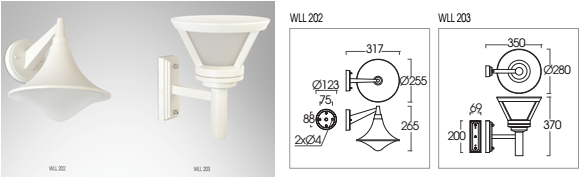 Đèn Led gắn tường gắn vách ngoài nhà L&E