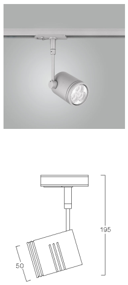 Đèn Led rọi thanh ray