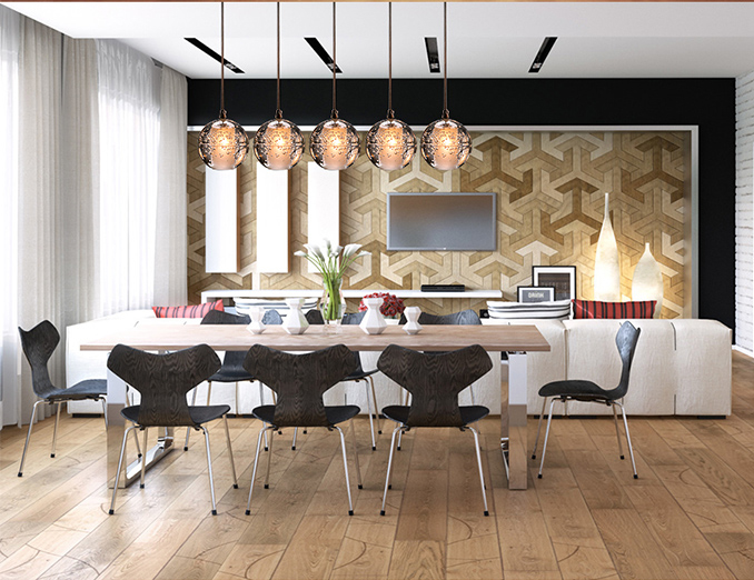 Đèn treo thả thủy tinh