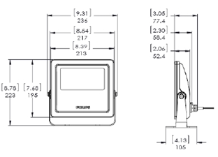 kích thước đèn BCP412