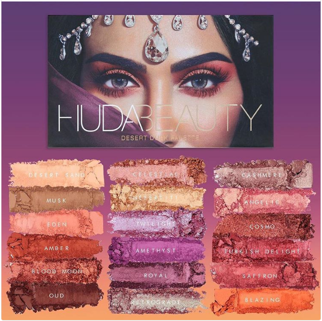 Kết quả hình ảnh cho huda desert dusk palette xuất xứ ở đâu"
