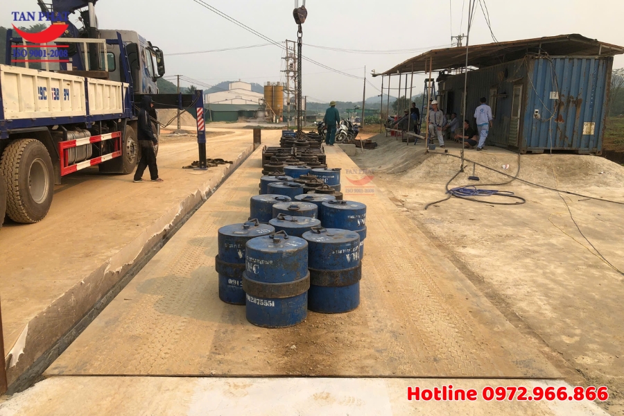 Kiểm định cân ô tô 120 tấn tại Ngọc Lặc, Thanh Hóa