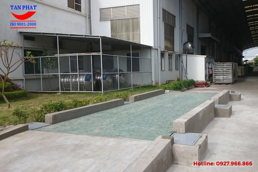 cân ô tô 40 tấn dài 12m rộng 3m lắp đặt tại Đông Anh, Hà Nội