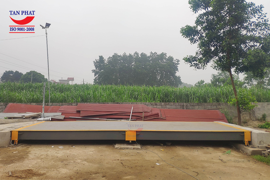 Tan Phat Autotech.,JSC hoàn thiện lắp đặt trạm cân ô tô 60 tấn dài 8m rộng 3m lắp đặt tại huyện Đại Từ tỉnh Thái Nguyên.